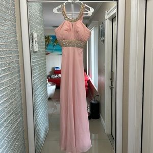 light pink dress, with stones!!